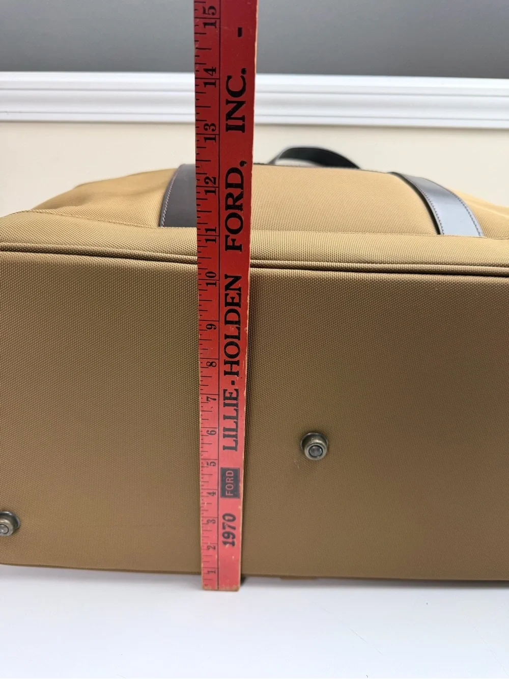 Vintage Polo Ralph Lauren Luggage Duffel Weekender Bag Tan